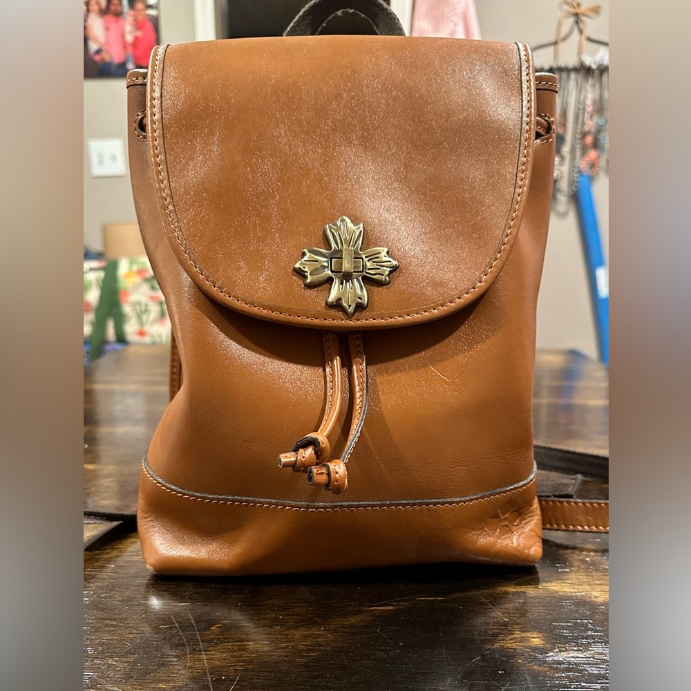 New Patricia Nash Brown backpack purse.